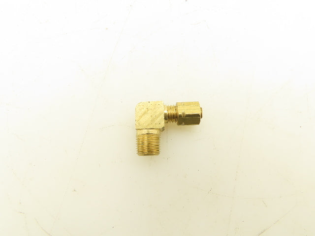 Parker 1/8" Compression x MNPT Brass 90 Degree Elbow Lot of 15