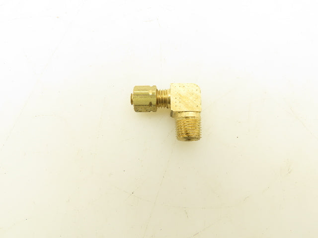 Parker 1/8" Compression x MNPT Brass 90 Degree Elbow Lot of 15