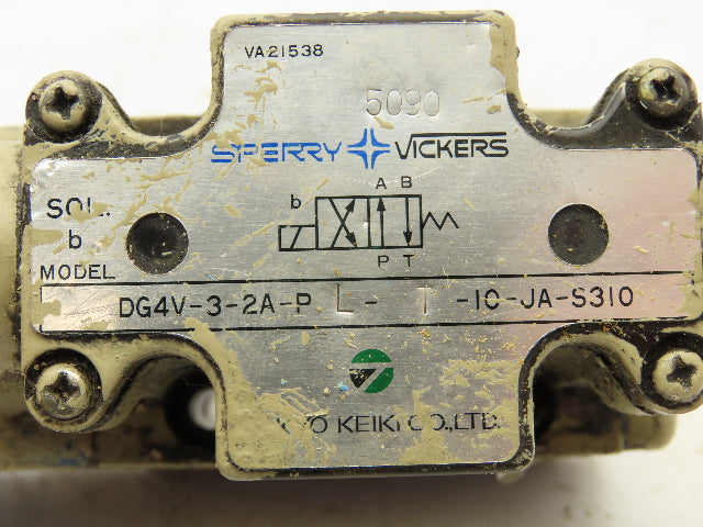 Vickers DG4V-3-2A-PL-T-10-JA-S310 Directional Single Solenoid Valve 100/110V