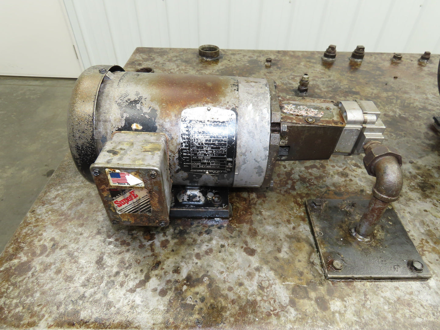 Vickers Hydraulic Power Unit 3Hp 230/460V 200 Gallon Tank Brown & Sharpe Pump