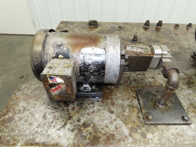 Vickers Hydraulic Power Unit 3Hp 230/460V 200 Gallon Tank Brown & Sharpe Pump
