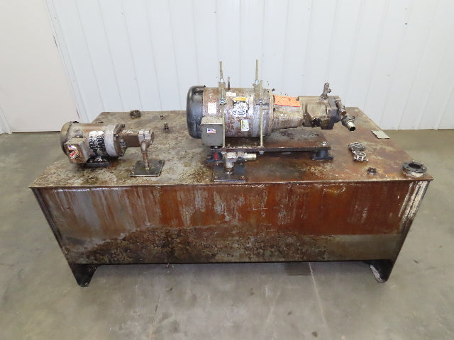 Vickers Hydraulic Power Unit 3Hp 230/460V 200 Gallon Tank Brown & Sharpe Pump