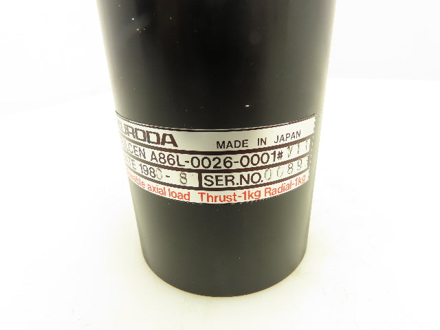 Kuroda A86L-0026-0001#111 Spindle Encoder Servo Motor Thrust 1KG Radial 1KG