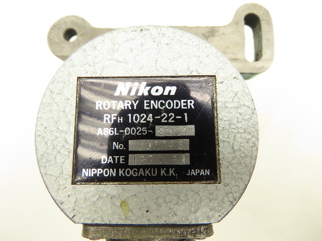 Nikon RFH 1024-22-1 Rotary Encoder With Bracket