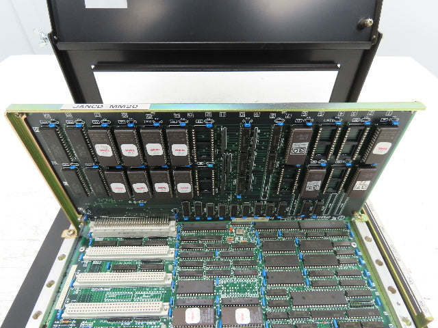 Yaskawa JANCD-MB21 PLC Mother Circuit Board Chassis Unit w/Card Board JANCD-MM20