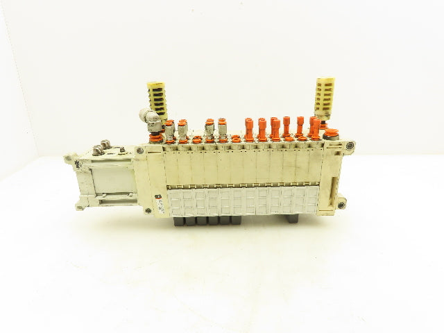 SMC EX250-SDN1 12-Station DeviceNet Manifold VQC2200N-5 Solenoid Valves 24VDC