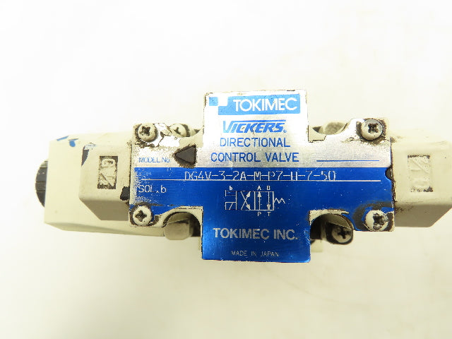 Tokimec Vickers CVC-25-W13-T39-10-JA Solenoid Control Cartridge Valve Cover 24V