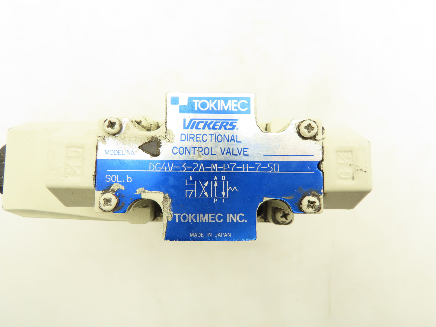 Tokimec Vickers CVC-25-D3-T39-10-JA-AP06 Solenoid Control Cartridge Valve Cover