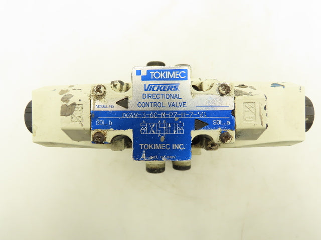 Tokimec Vickers DG4V-3-6C-M-P7-H-7-50 Flow Control Modular Solenoid Valve Stack