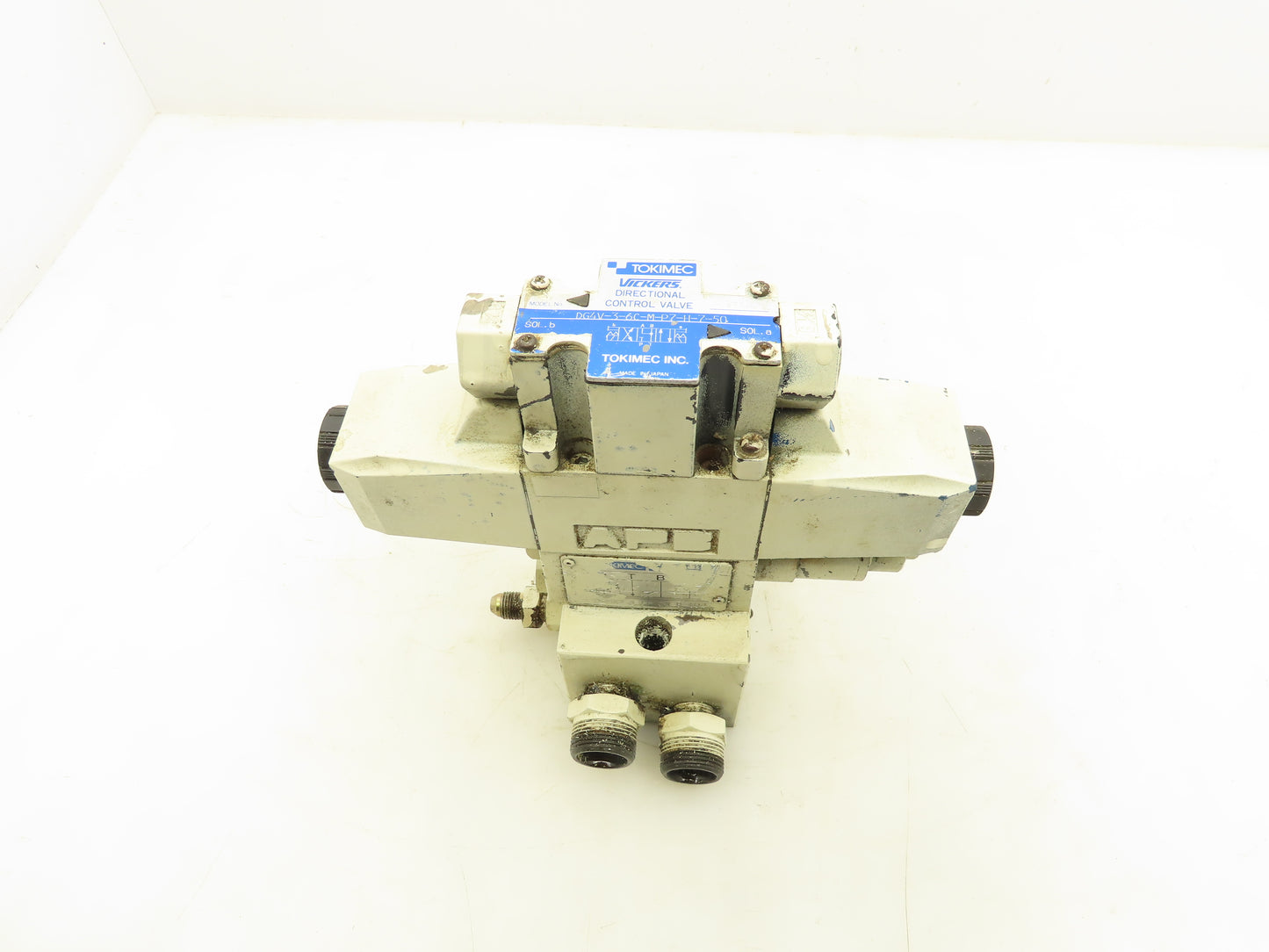 Tokimec Vickers DG4V-3-6C-M-P7-H-7-50 Flow Control Modular Solenoid Valve Stack