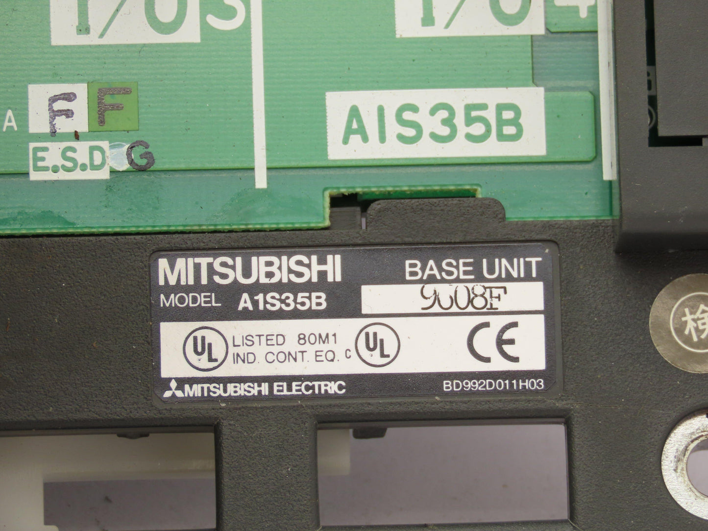 Mitsubishi Electric A1S35B PLC Chassis Base Unit CPU I/O Slot Card Power Supply