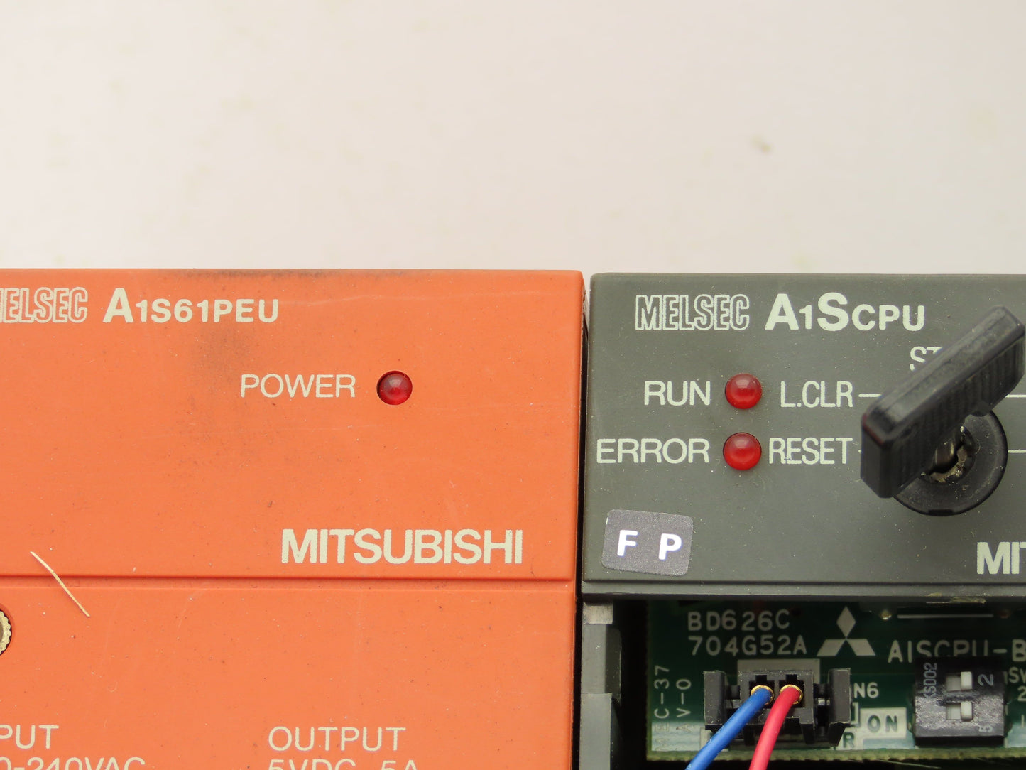 Mitsubishi Electric A1S35B PLC Chassis Base Unit CPU I/O Slot Card Power Supply