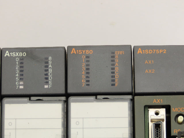 Mitsubishi Electric A1S35B PLC Chassis Base Unit CPU I/O Slot Card Power Supply
