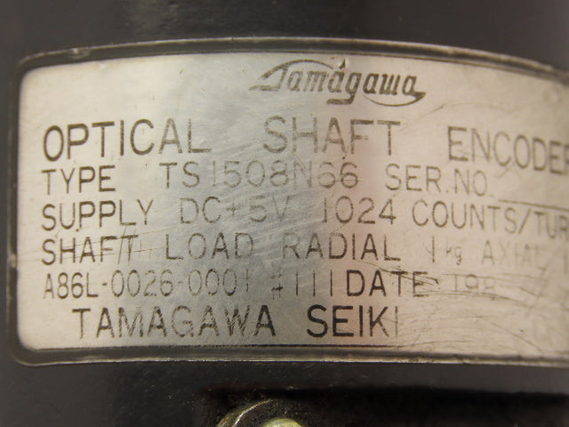 Tamagawa TS1508N66 Optical Shaft Encoder 5VDC 1024 Counts Per Turn