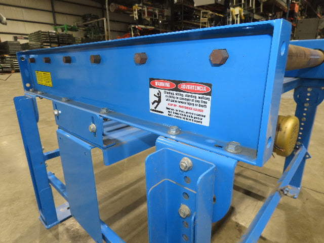 EMI 38"W x 36"L Chain Drive 2.5" Live Power Roller Conveyor 31"BF 1/2Hp 460V 3PH