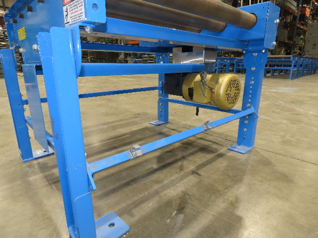 EMI 38"W x 36"L Chain Drive 2.5" Live Power Roller Conveyor 31"BF 1/2Hp 460V 3PH