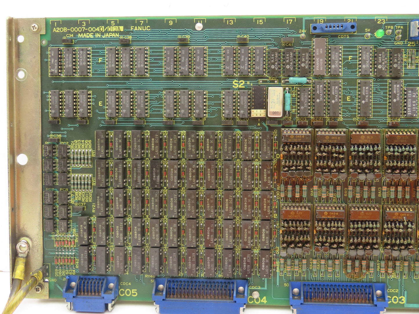 Fanuc A20B-0007-0040 6 Control I/O PLC PCB Circuit Board Module