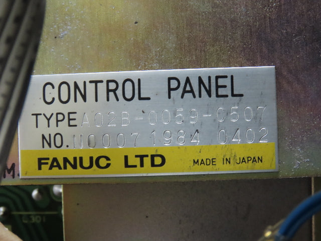 Fanuc Mazak TR-9DK1B Slant Turn 40 Control Panel Unit System 6T