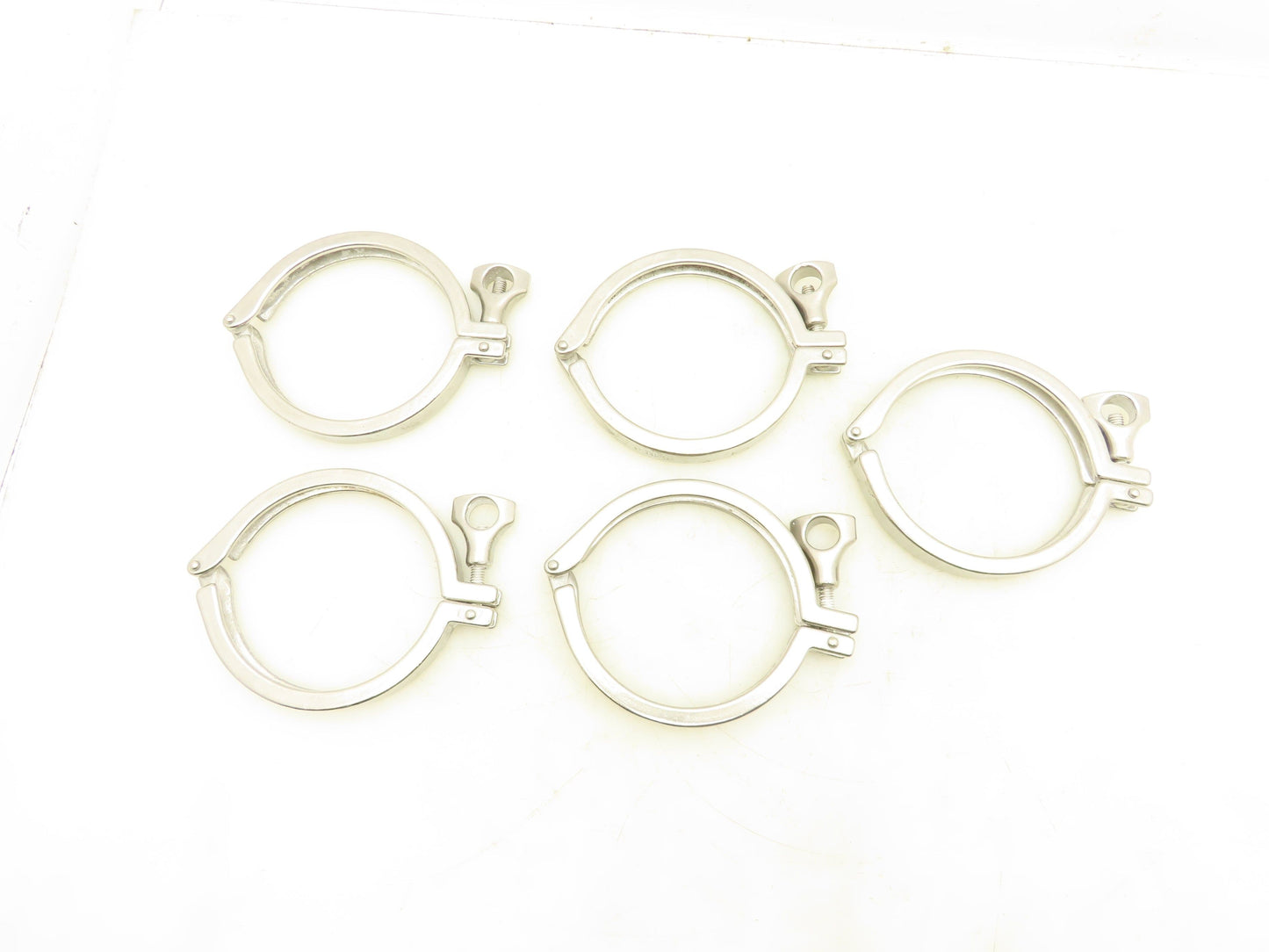 Y140101-7J 304 Stainless Steel 4" Tri Clamp Lot of 5
