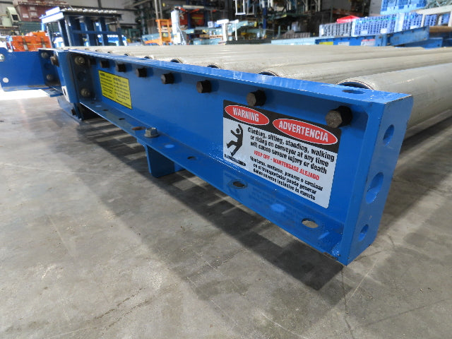EMI 34" x 39" Spring Loaded Walk-Thru Gravity Conveyor Gate 1.9" Roller 31"BF