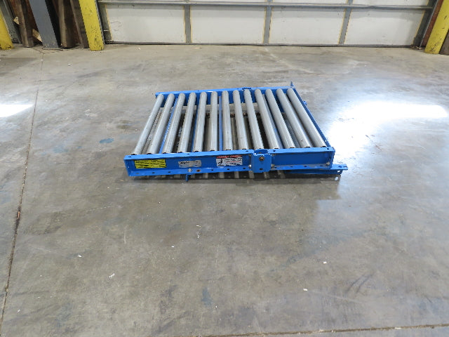 EMI 34" x 39" Spring Loaded Walk-Thru Gravity Conveyor Gate 1.9" Roller 31"BF