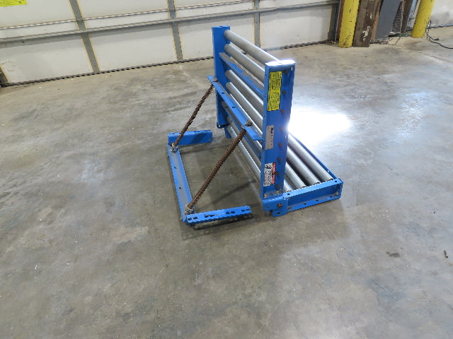 EMI 34" x 39" Spring Loaded Walk-Thru Gravity Conveyor Gate 1.9" Roller 31"BF