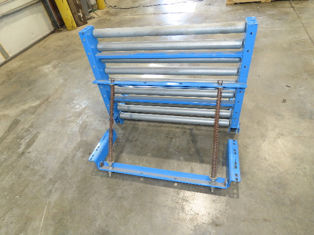 EMI 34" x 39" Spring Loaded Walk-Thru Gravity Conveyor Gate 1.9" Roller 31"BF