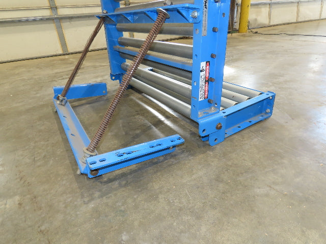 EMI 34" x 39" Spring Loaded Walk-Thru Gravity Conveyor Gate 1.9" Roller 31"BF