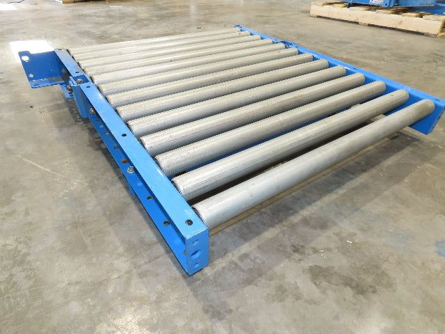 EMI 34" x 39" Spring Loaded Walk-Thru Gravity Conveyor Gate 1.9" Roller 31"BF