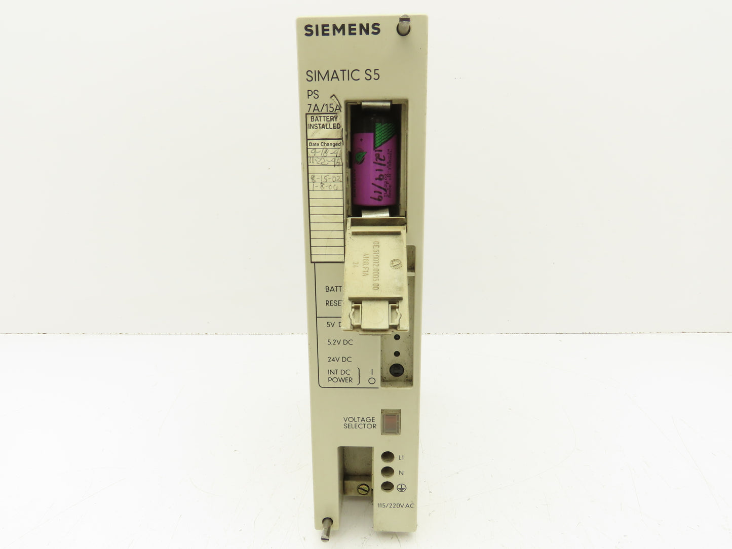 Siemens 6ES5 951-7LD12 Simatic PLC Power Supply Module 115/230V 24V
