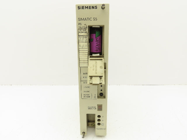 Siemens 6ES5 951-7LD12 Simatic PLC Power Supply Module 115/230V 24V