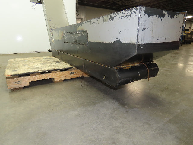 Enomoto Hinge Belt CNC Chip Conveyor 15"x 62" Infeed 40" Discharge 220V 3PH
