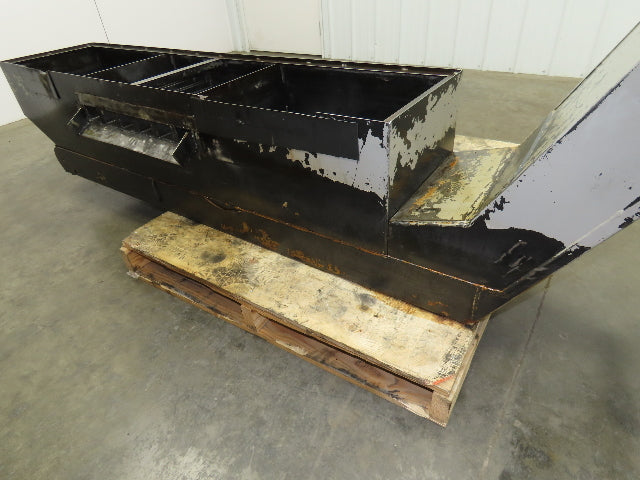 Enomoto Hinge Belt CNC Chip Conveyor 15"x 62" Infeed 40" Discharge 220V 3PH