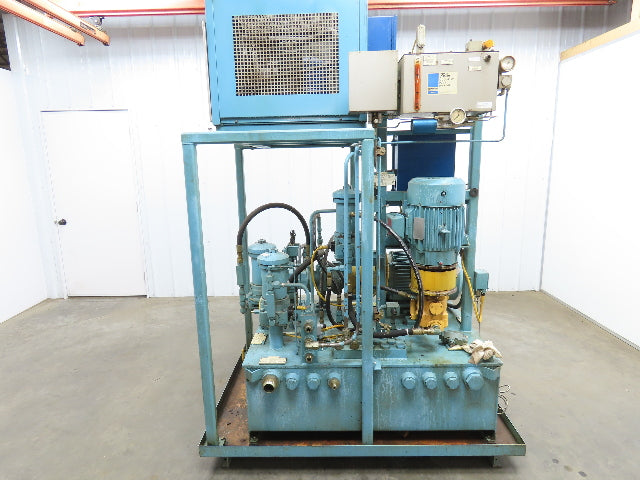 Hydraulic Power Unit Parker Pumps 1000PSI 10/7 GPM 100 Gal Tank