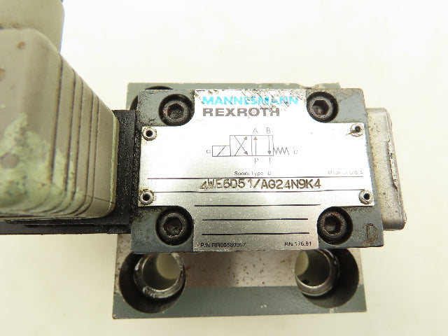 Rexroth LFA 32 KWA-62/A10/12 Cartridge Control Cover w/Directional Valve 4WE6D51