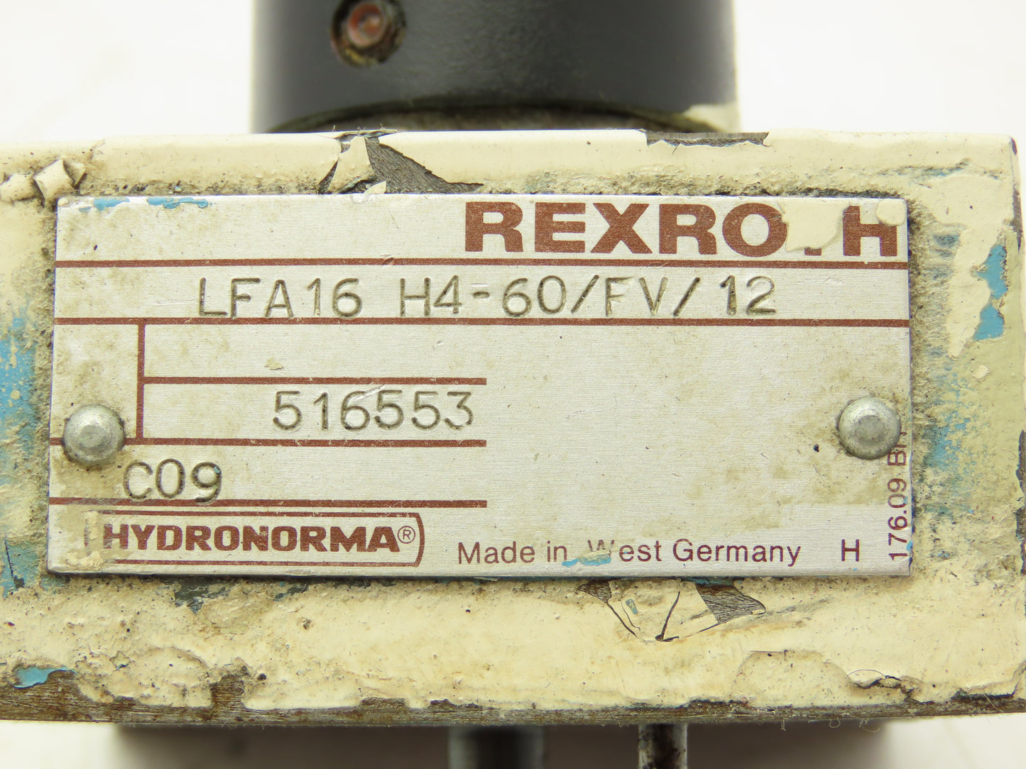 Rexroth LFA 16 H4-60/FV/12 Cartridge Valve Control Cover Manual Adjust