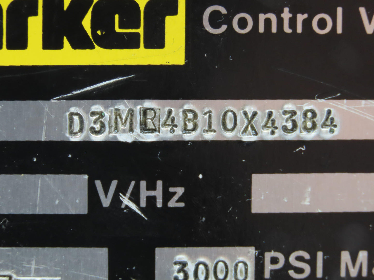 Parker D3ML4B10X4384 Manual Lever Directional Spool Valve 2-Position 3000 PSI