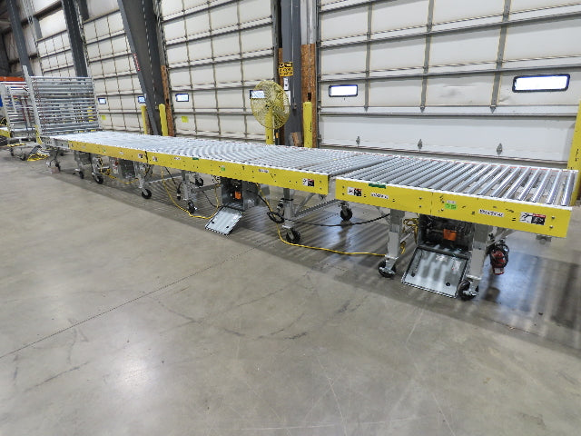 ConveyX 52"x 55' Power Roller Conveyor 48"BF Walk-Thru Gate 115V Variable Speed
