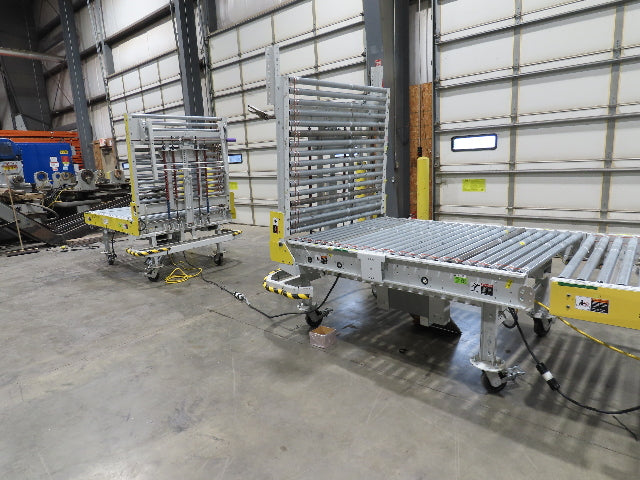 ConveyX 52"x 55' Power Roller Conveyor 48"BF Walk-Thru Gate 115V Variable Speed
