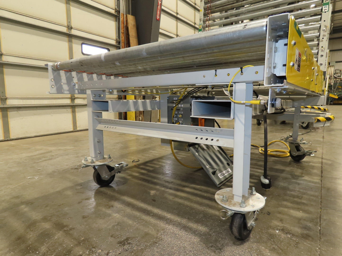 ConveyX 52"x 55' Power Roller Conveyor 48"BF Walk-Thru Gate 115V Variable Speed