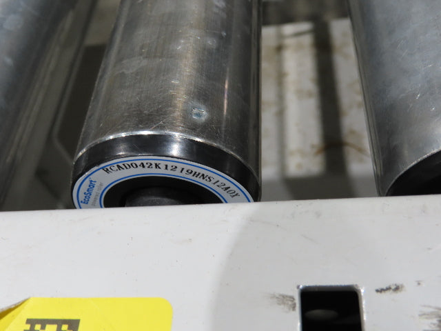 ConveyX 52"x 55' Power Roller Conveyor 48"BF Walk-Thru Gate 115V Variable Speed