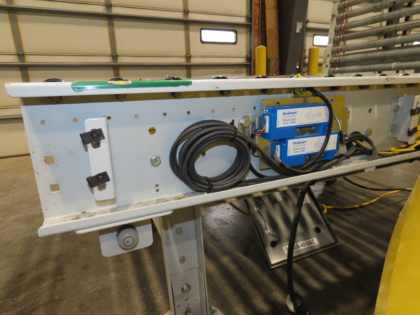 ConveyX 52"x 55' Power Roller Conveyor 48"BF Walk-Thru Gate 115V Variable Speed