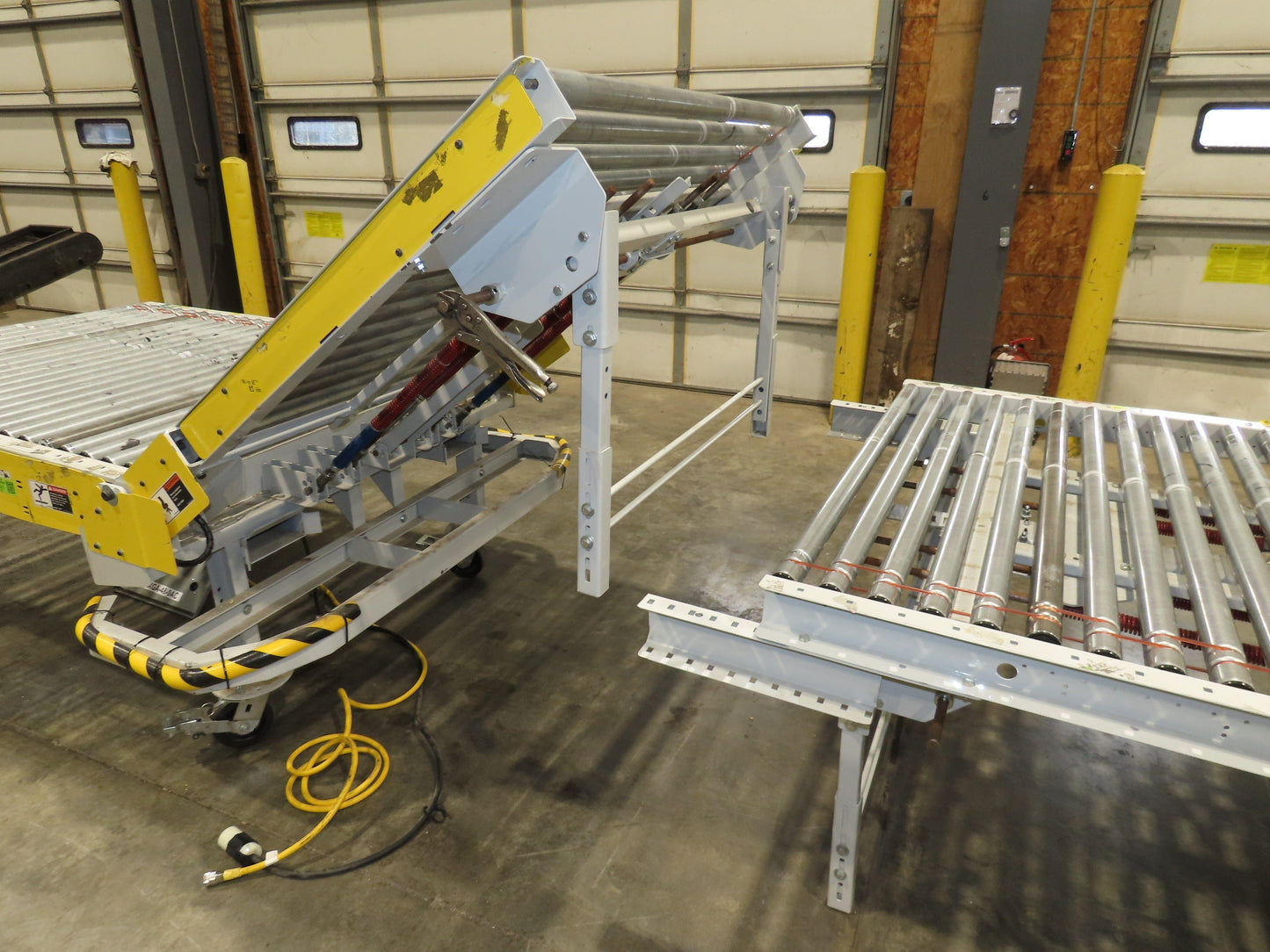 ConveyX 52"x 55' Power Roller Conveyor 48"BF Walk-Thru Gate 115V Variable Speed
