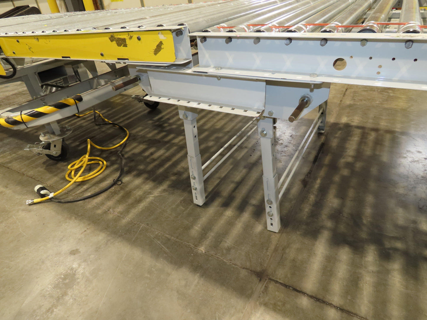 ConveyX 52"x 55' Power Roller Conveyor 48"BF Walk-Thru Gate 115V Variable Speed