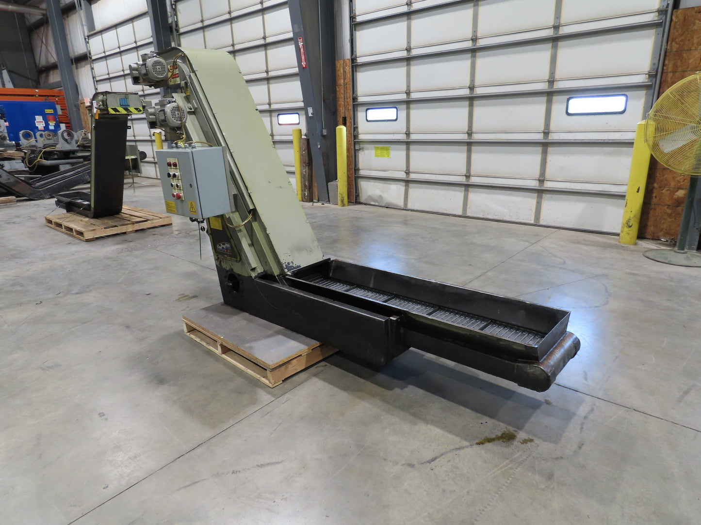 Mayfran ConSep 2000 Dual Belt Chip Conveyor Scraper Separator Coolant Filter
