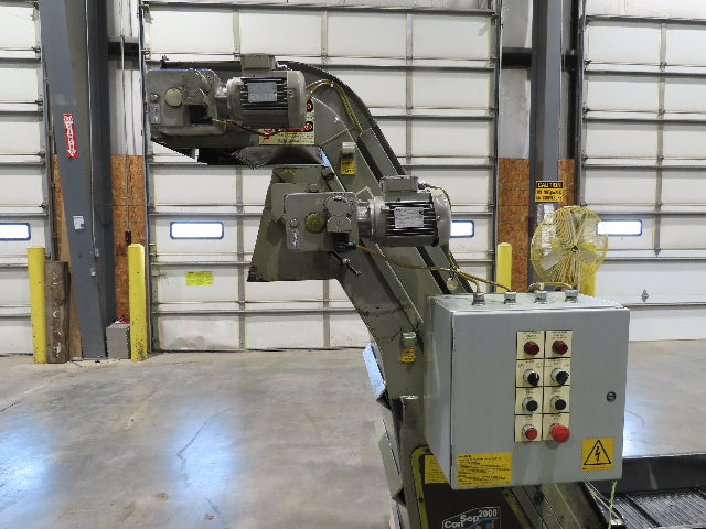 Mayfran ConSep 2000 Dual Belt Chip Conveyor Scraper Separator Coolant Filter
