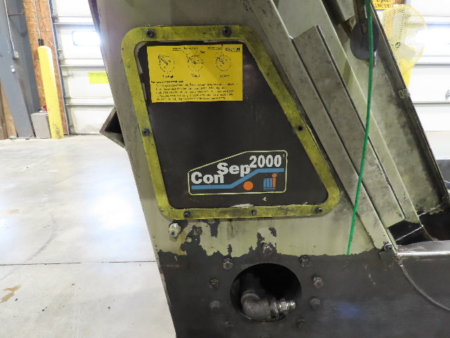 Mayfran ConSep 2000 Dual Belt Chip Conveyor Scraper Separator Coolant Filter