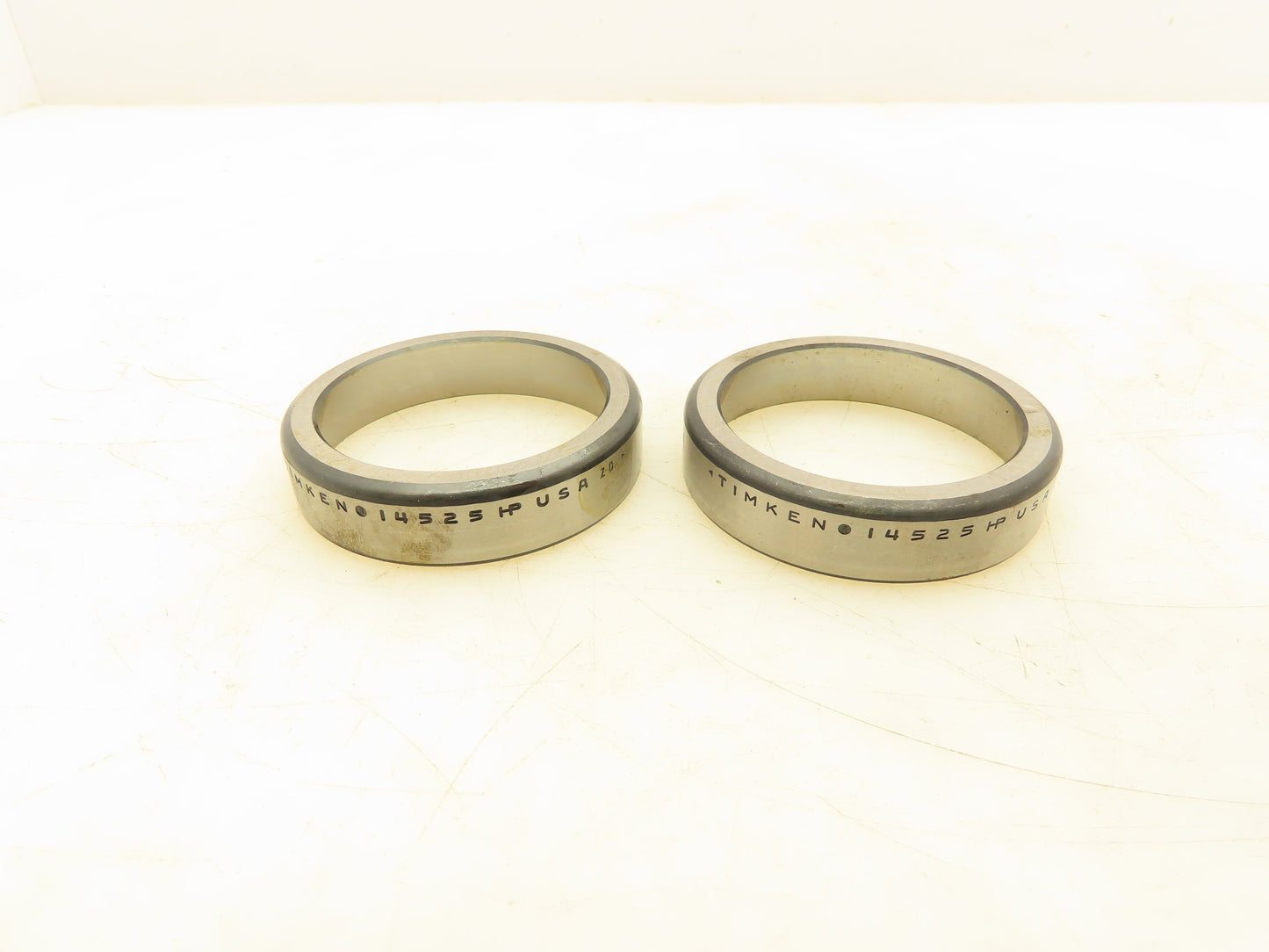 Timken 14525 Tapered Roller Bearing Non-Flanged Cup Race 2-11/16" OD Lot of 2