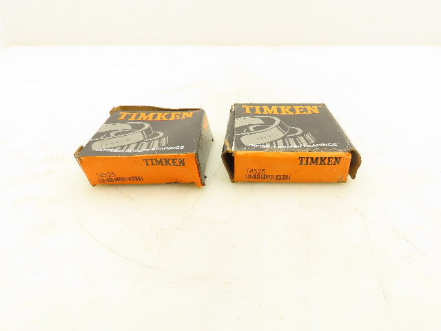 Timken 14525 Tapered Roller Bearing Non-Flanged Cup Race 2-11/16" OD Lot of 2