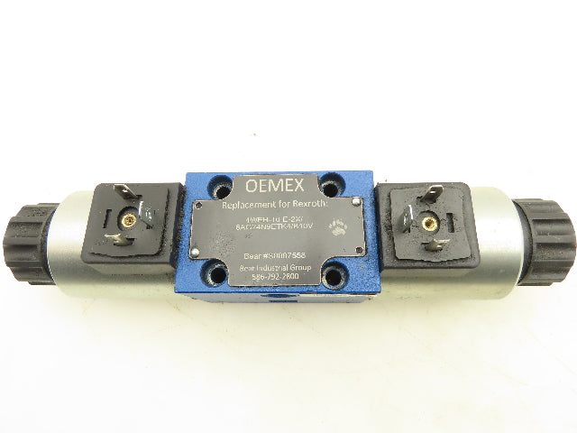 Rexroth 4WEH-10-E-2X/6AG24N9ETK4/B10V Directional Control Solenoid Valve 24VDC
